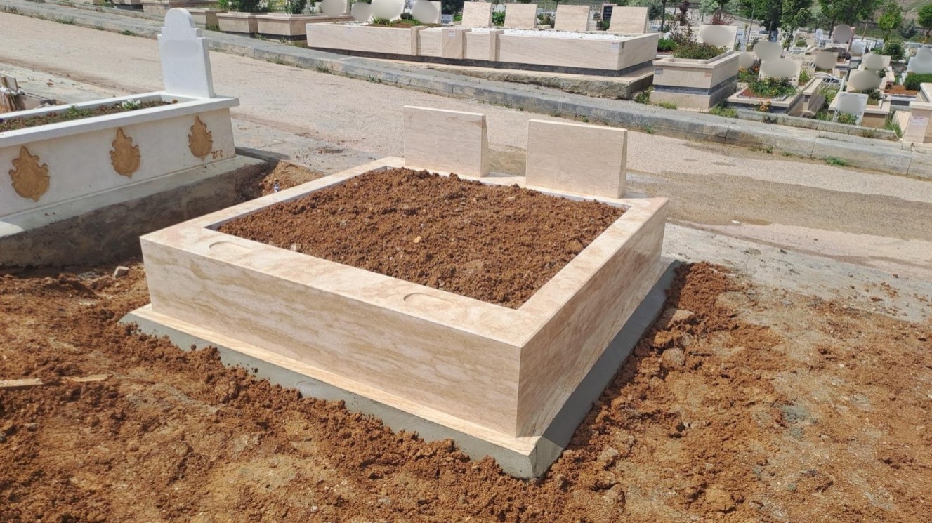 Lera Mermer Granit blok mezar modeli 15