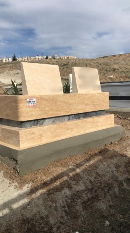 Lera Mermer Granit blok mezar modeli 18